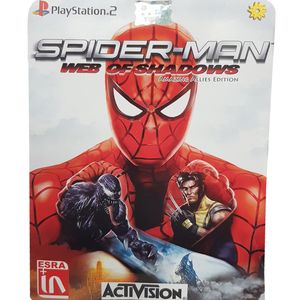 بازی spider man web of shadows مخصوص ps2 نشر لوح زرین