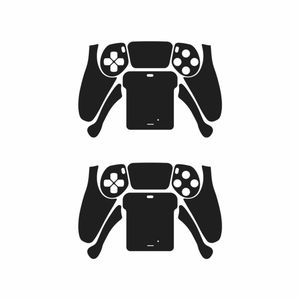 برچسب دسته بازی ps5 ماهوت مدل matte black بسته دو عددی