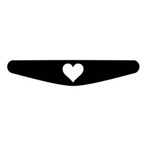 برچسب لایت بار دسته پلی استیشن 4 ونسونی طرح heartبسته 2 عددی