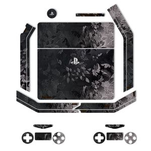 برچسب ماهوت مدلblack wild flower texture مناسب برای کنسول بازی ps4 slim