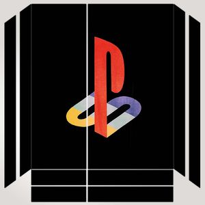 برچسب پلی استیشن ۴ مدل ps4 fat طرح logo ps4 کد ps 1028