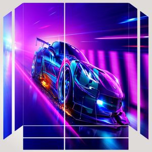 برچسب پلی استیشن ۴ مدل ps4 fat طرح need for speed کد ps 1031