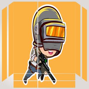 برچسب پلی استیشن ۴ مدل ps4 fat طرح pubg soldier کد ps 1033