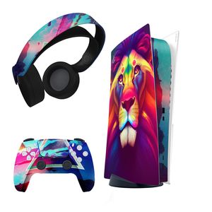 برچسب کنسول بازی ps5 مدل lion مات مناسب دستگاه دیجیتال