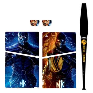 برچسب کنسول بازی پلی استیشن5 اسلیم دیجیتال توییجین وموییجین مدل mortal kombat 01 مجموعه6 عددی