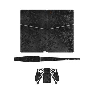 برچسب کنسول و دسته بازی ماهوت ps5 slim digital edition مدل black wildflower