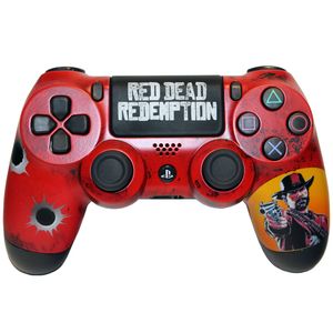 دسته بازی پلی استیشن 4 مدل dualshock4 طرح red dead