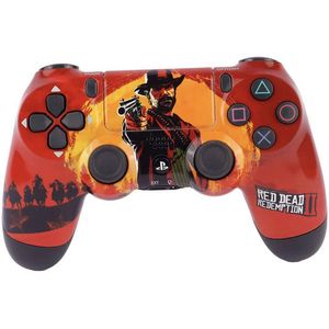 دسته بازی پلی استیشن ۴ مدل dualshok custom طرح red dead 2