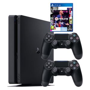 مجموعه کنسول بازی سونی مدل playstation 4 slim cuh 2216a ظرفیت 500 گیگابایت به همراه بازی فیفا21