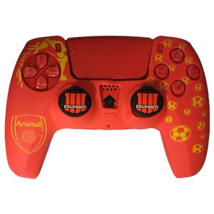 محافظ دسته بازی پلی استیشن 5 طرح آرسنال مدل arsenal ps5228 به همراه روکش آنالوگ