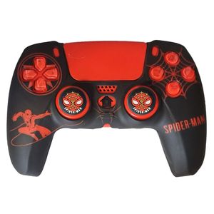محافظ دسته بازی پلی استیشن 5 طرح مرد عنکبوتی مدل spiderman ps5239 به همراه روکش آنالوگ