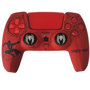 محافظ دسته بازی پلی استیشن 5 مدل spiderman ps5439 به همراه روکش آنالوگ