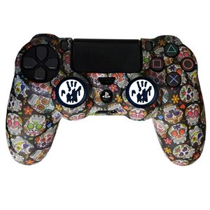 محافظ دسته پلی استیشن 4 طرح جمجمه مدل skull ps4251 به همراه روکش آنالوگ
