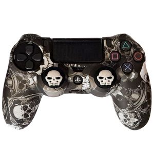 محافظ دسته پلی استیشن 4 طرح جمجمه مدل skull ps4290 به همراه روکش آنالوگ
