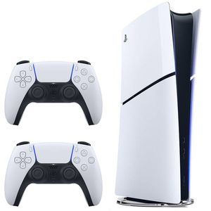 کنسول بازی سونی مدل playstation 5 slim digital edition ظرفیت یک ترابایت ریجن 2000 آسیا به همراه دسته اضافه