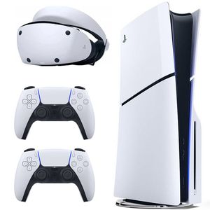 کنسول بازی سونی مدل playstation 5 slim ظرفیت 1 ترابایت ریجن 2016a اروپا به همراه دسته اضافی و هدست vr2