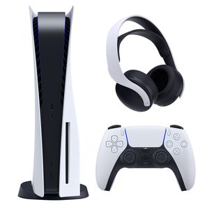 کنسول بازی سونی مدل playstation 5 ظرفیت 825 گیگابایت ریجن 1200 آسیا به همراه هدست