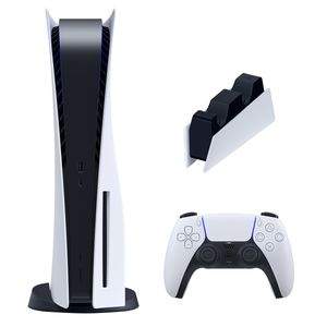 کنسول بازی سونی مدل playstation 5 ظرفیت 825 گیگابایت ریجن 1216a اروپا به همراه پایه شارژر