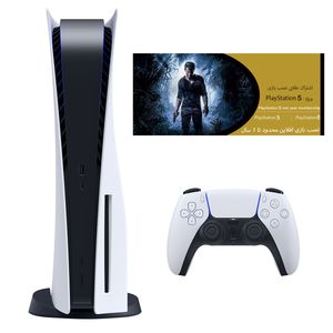 کنسول بازی سونی مدل playstation 5 ظرفیت 825 گیگابایت ریجن 1218 آسیا به همراه کارت طلایی اشتراک نصب بازی