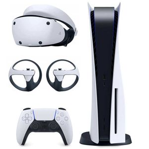 کنسول بازی سونی مدل playstation 5 ظرفیت 825 گیگابایت ریجن 2016a اروپا به همراه هدست واقعیت مجازی vr2