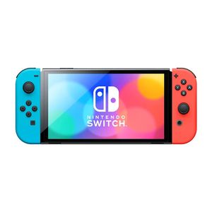 کنسول بازی قابل حمل نینتندو مدل switch oled neon blue and neon red joy con