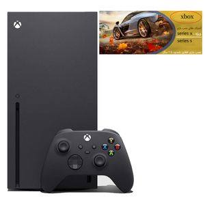 کنسول بازی مایکروسافت مدل xbox series x ظرفیت 1 ترابایت به همراه کارت طلایی نصب بازی