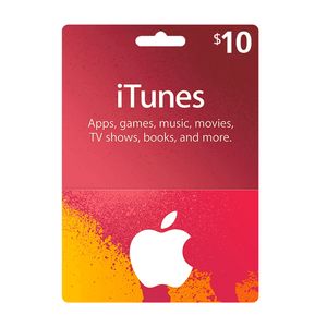 گیفت کارت 10 دلاری آیتونز مدل itu010