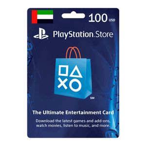 گیفت کارت 100 دلاری پلی استیشن استور امارات مدل pssuae100