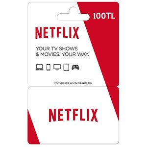 گیفت کارت 100 لیری نتفلیکس مدل nfx001