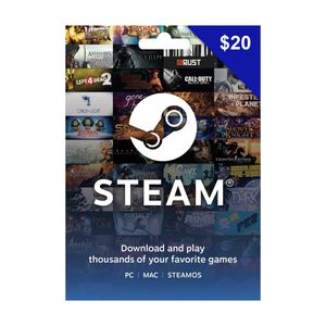 گیفت کارت 20 دلاری استیم مدل sm20