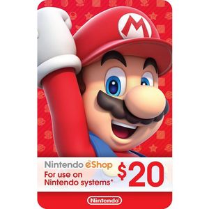 گیفت کارت 20 دلاری نینتندو مدل n20