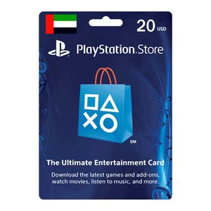 گیفت کارت 20 دلاری پلی استیشن استور مدل pssuae020