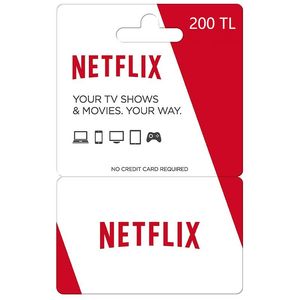گیفت کارت 200 لیری نتفلیکس مدل nfx002