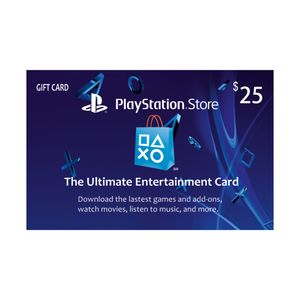 گیفت کارت 25 دلاری سونی پلی استیشن نتورک مدل psn25