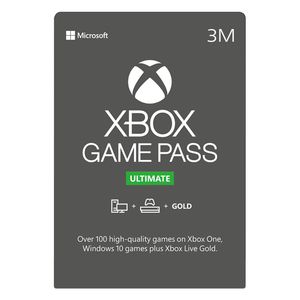 گیفت کارت 3 ماهه ایکس باکس مدل game pass ultimate
