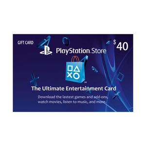 گیفت کارت 40 دلاری پلی استیشن نتورک مدل psn40