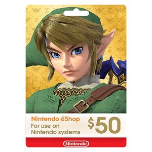 گیفت کارت 50 دلاری نینتندو مدل ntd50