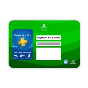 گیفت کارت بدون اعتبار اولیه پلی استیشن مدل ps plus 3