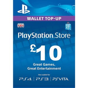 گیفت کارت ۱۰ پوندی پلی استیشن مدل ps10p