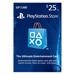 گیفت کارت ۲۵ دلاری پلی استیشن مدل psn0025