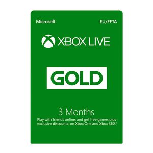 گیفت کارت ۳ ماهه ایکس باکس گلد مدل gold live