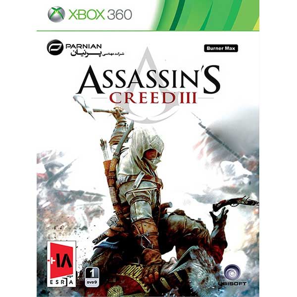 بازی assassins creed iii نشر پرنیان مخصوص xbox360