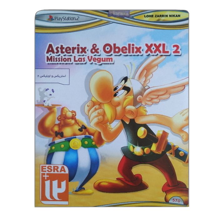 بازی asterix&obelix 2 مخصوص ps2 نشر لوح زرین