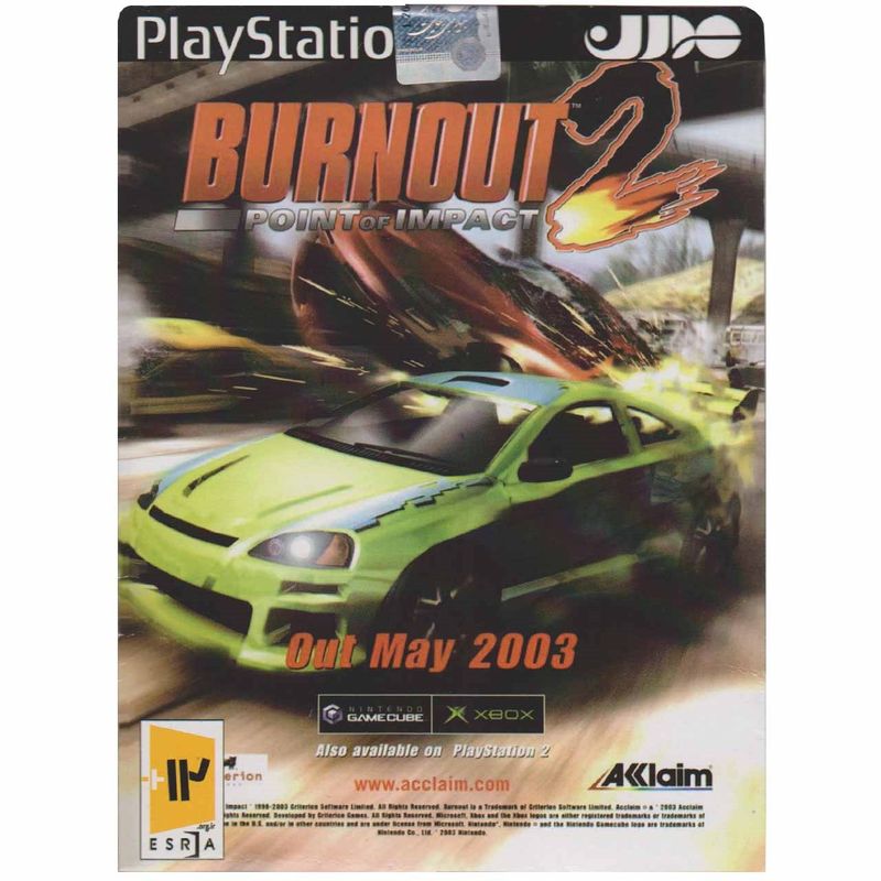 بازی burnout 2 مخصوص ps2