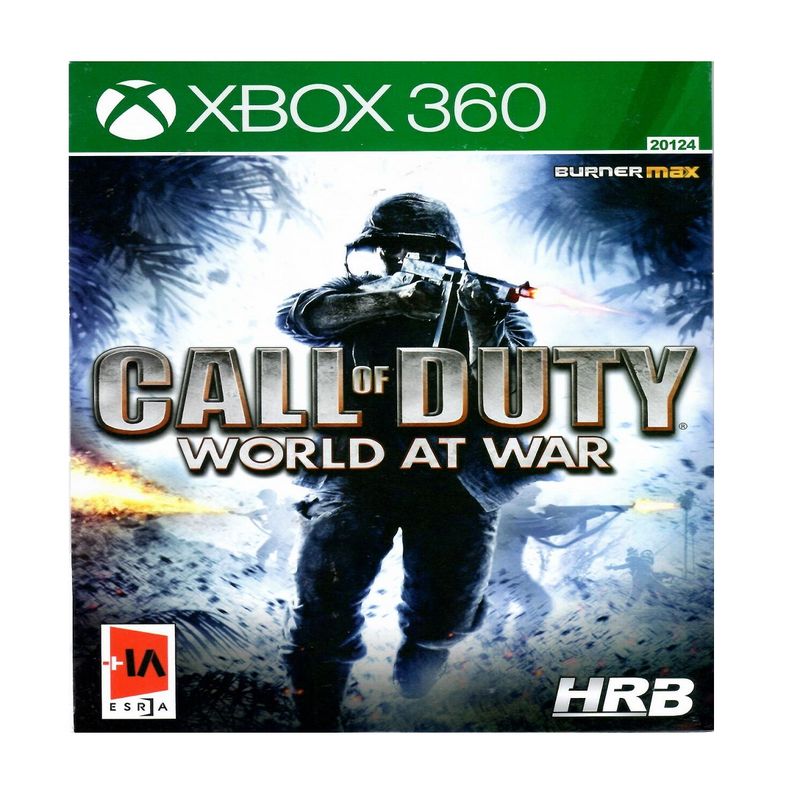 بازی cali of duty world at war مخصوص x box 360
