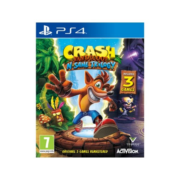 بازی crash bandicoot n sane trilogy مخصوص ps4