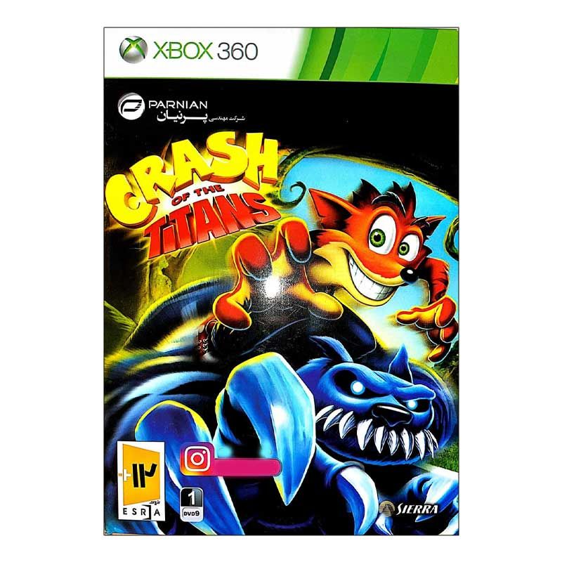 بازی crash of the titans نشر پرنیان مخصوص xbox360