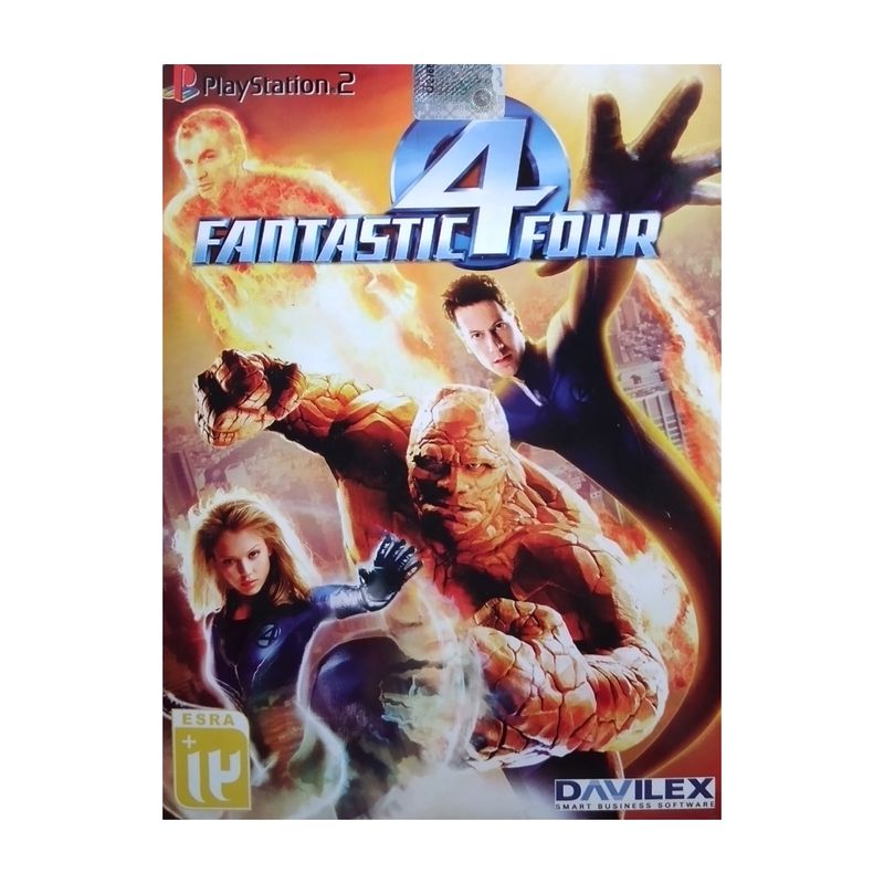 بازی fantastic four مخصوص ps2 نشر لوح زرین