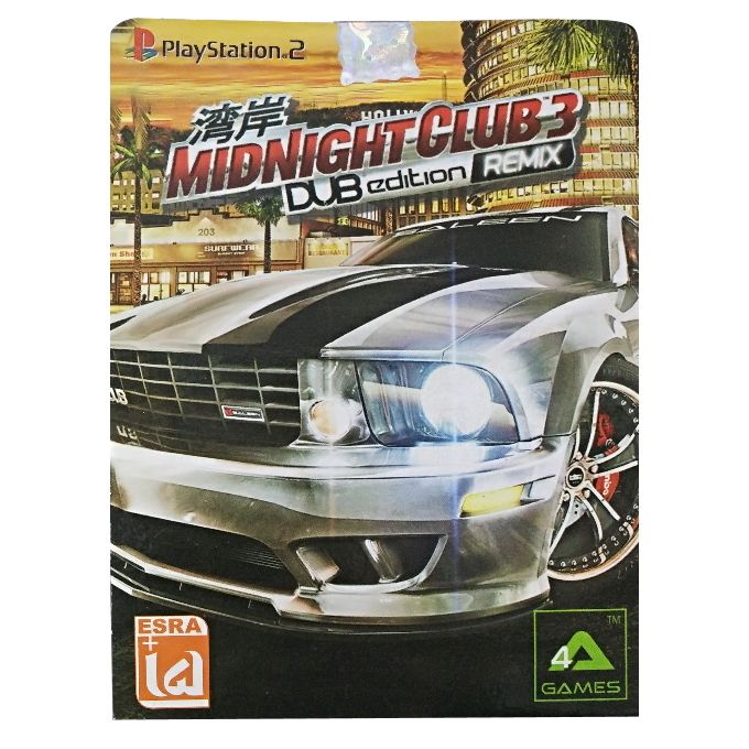 بازی midinight club3 dub edition remix مخصوص ps2 نشر لوح زرین