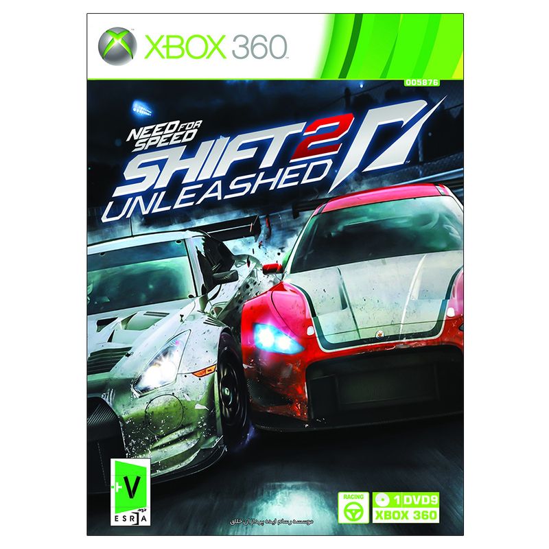 بازی need for speed shift2 unleashed مخصوص xbox 360 نشر گردو